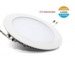 Downlight panel LED Redondo 170mm Blanco 15W CCT